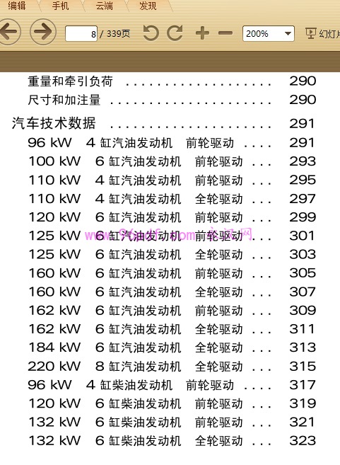 2004-2003 奥迪A6用户使用手册 车主操作指南 手动+自动